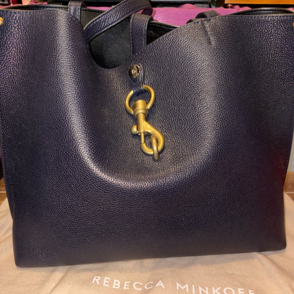Rebecca Minkoff Megan tote in navy blue
